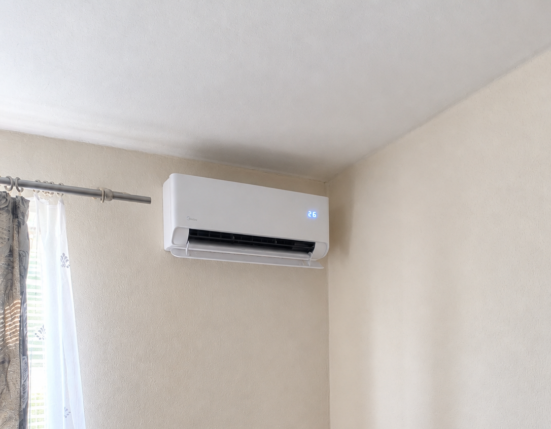 Montáž dvoch klimatizácií Midea Breezeless E 3,6 kW v Nitrianskom Hrádku
